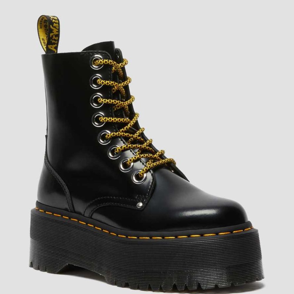 JADON MAX WOMEN'S LEATHER PLATFORM BOOTS